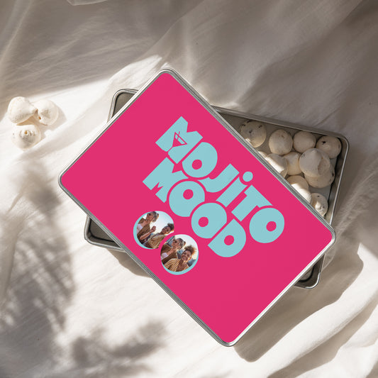 Metalen doos Objecten Rechthoek Mojito stemming foto