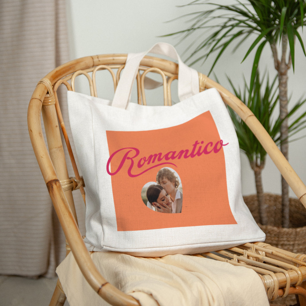 Tote Bag Objecten Handgreep van canvas Romantico foto N° 2