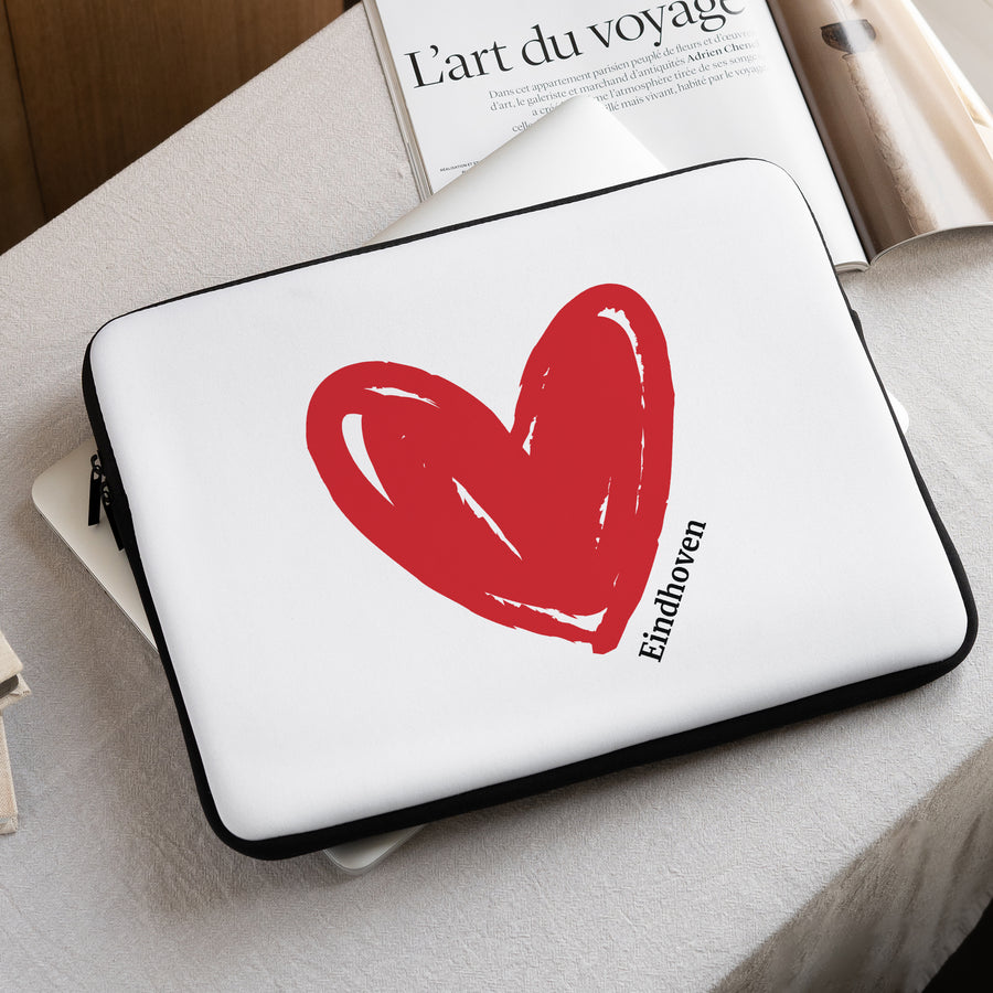 Laptophoes Objecten 15 inch Stad van het hart foto