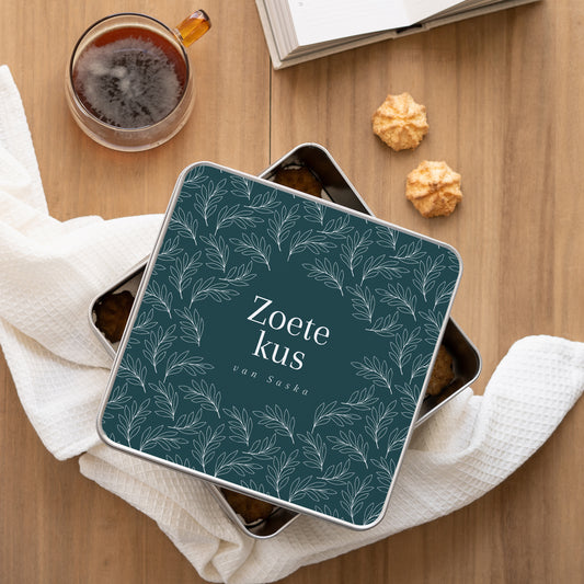 Metalen doos Objecten Vierkant Zoete kus foto