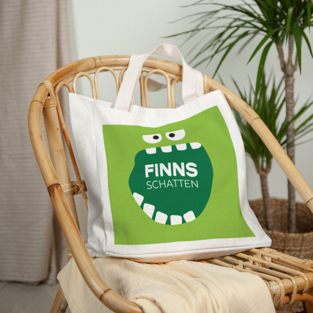 Tote Bag Objecten Handgreep van canvas Groen monster foto N° 2