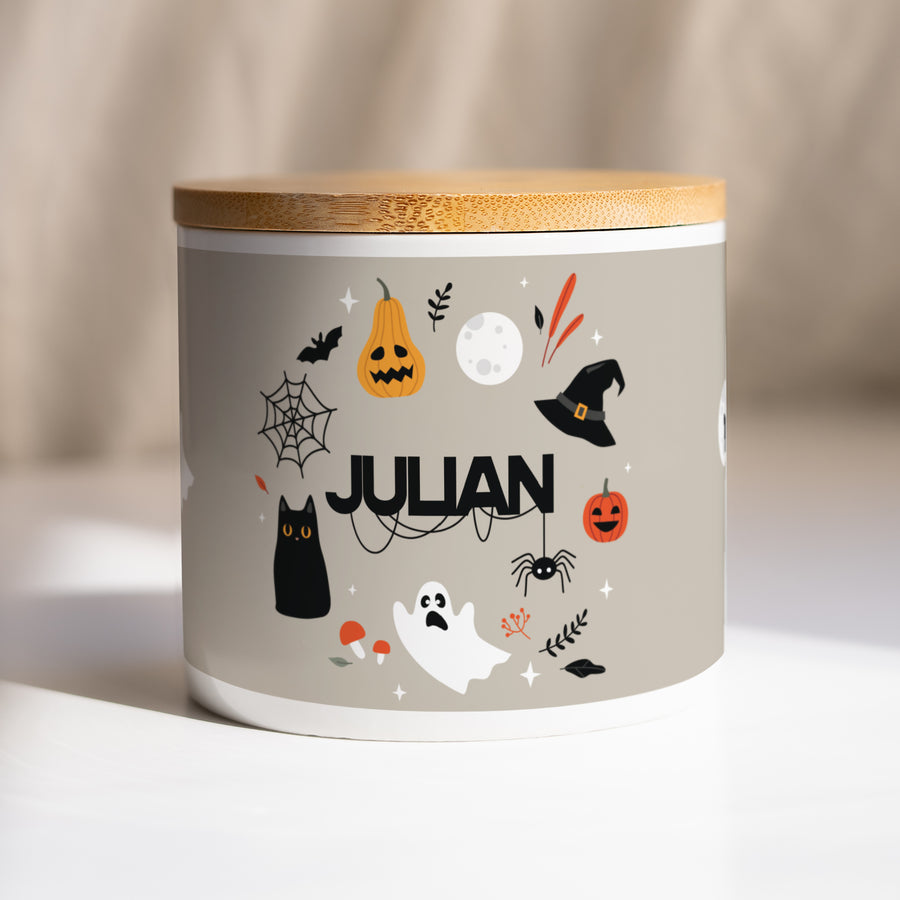 Keramiek pot Objecten 48 cl Happy Halloween foto