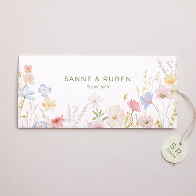 Blauwe huwelijksuitnodigingen