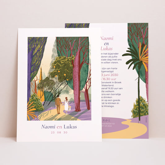 Trouwkaarten Portret Flâneurs foto