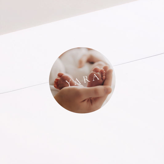 Sticker Geboorte Cirkel De ster ben ik. foto