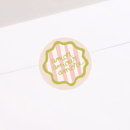 Sticker Trouwen Rond Lisette foto N° 1