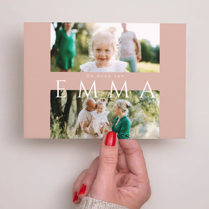 Doopuitnodiging Landschap Glans van het heden foto N° 2