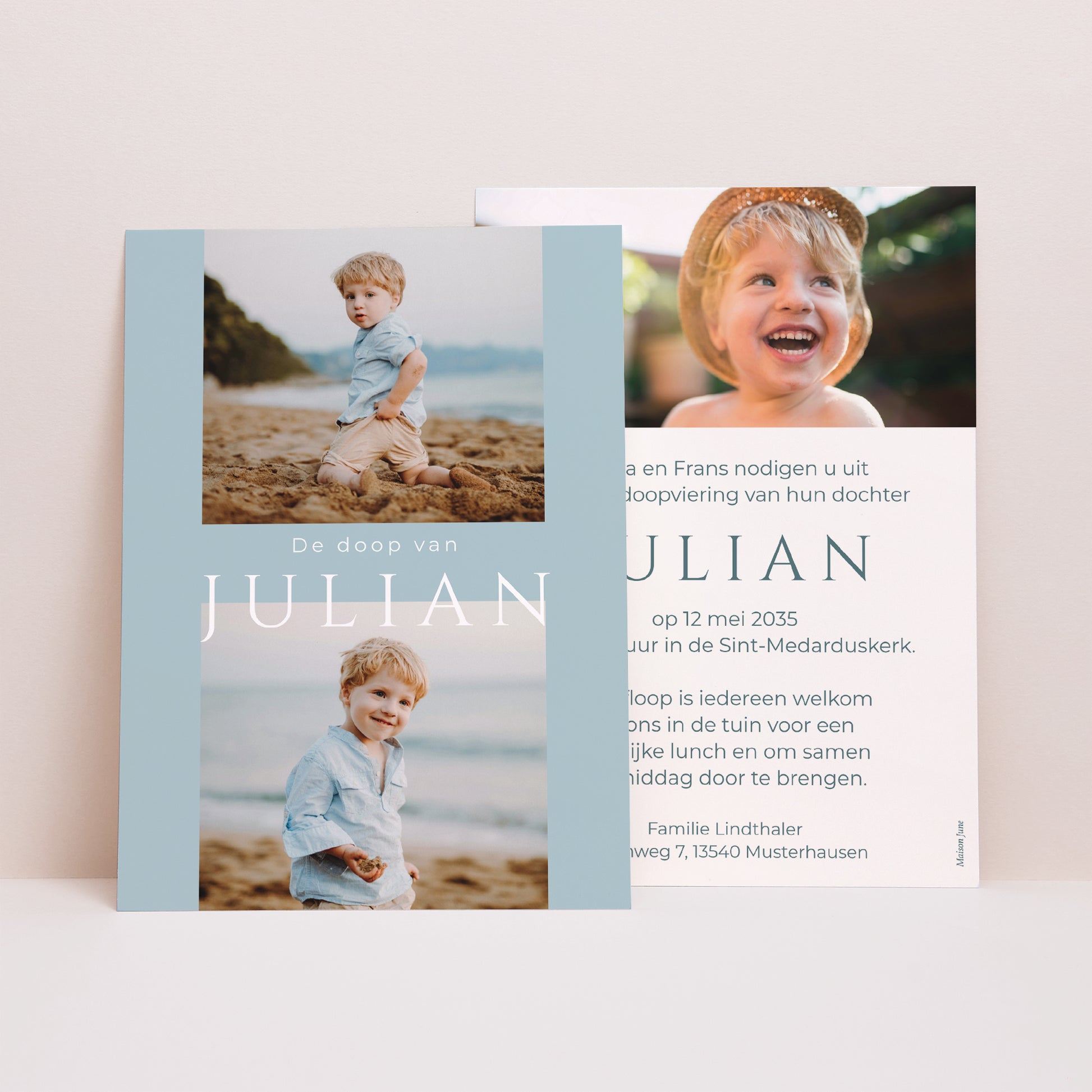 Doopuitnodiging Vredesrivier foto N° 1