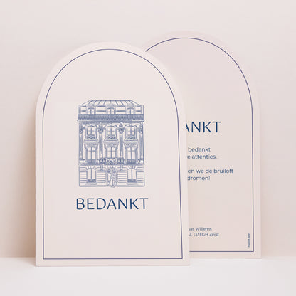 Bedankkaart Huwelijk Archief Faubourg Saint-Honoré foto N° 1