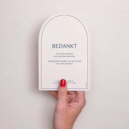 Bedankkaart Huwelijk Archief Faubourg Saint-Honoré foto N° 3