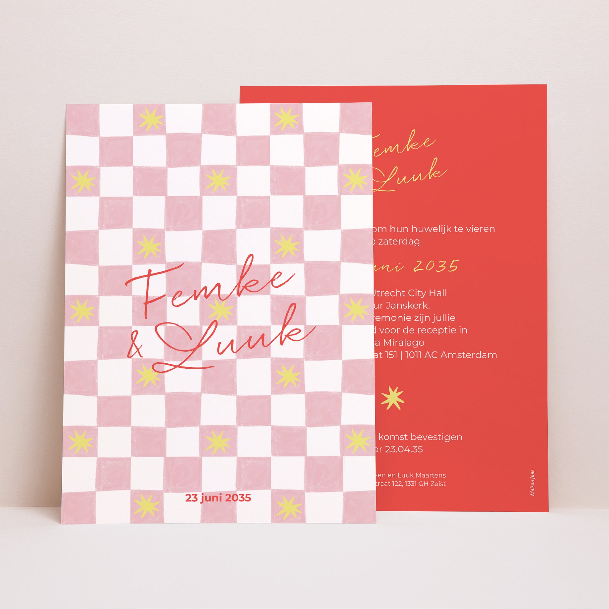 Trouwkaarten Portret Een vleugje fantasie foto N° 1