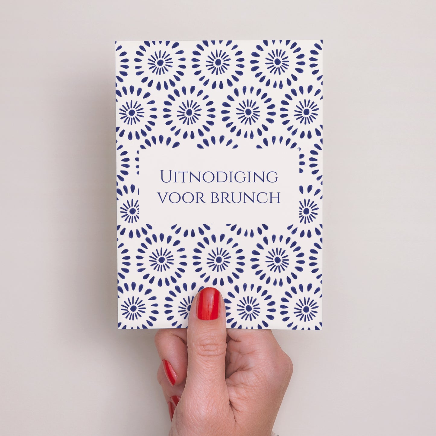 Uitnodigingen Huwelijk Portret Belofte van Azuur foto N° 2