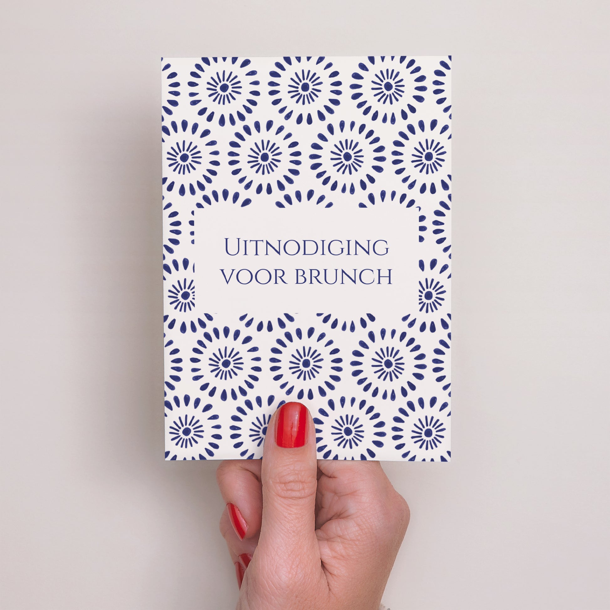 Uitnodigingen Huwelijk Portret Belofte van Azuur foto N° 2