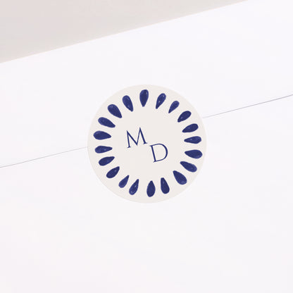 Sticker Huwelijk Cirkel Belofte van Azuur foto N° 1