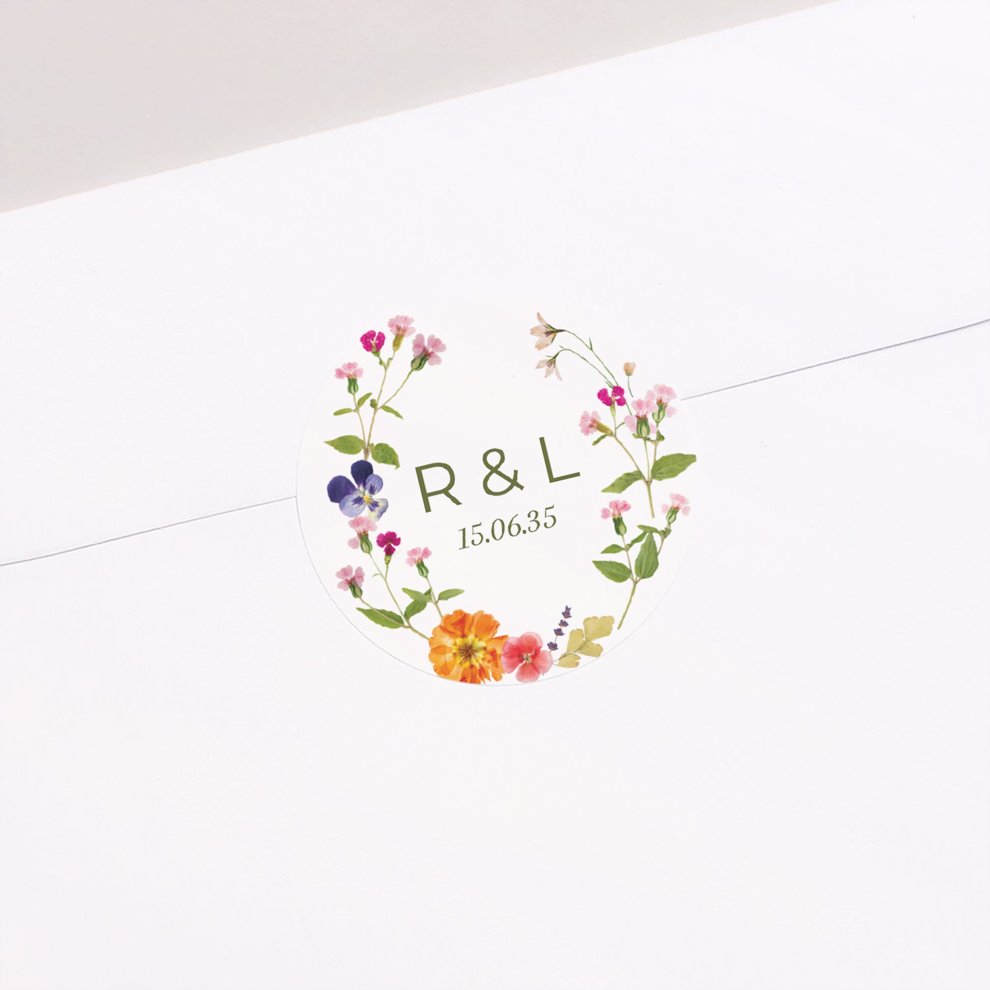 Sticker Huwelijk Cirkel Zachte Oogst foto N° 1