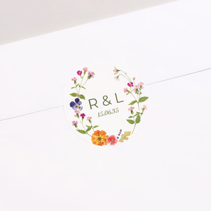 Sticker Huwelijk Cirkel Zachte Oogst foto N° 1