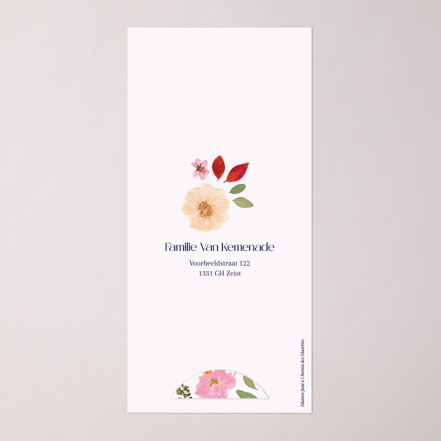 Geboortekaartjes Verpakking, 2 kaarten, round label Het Betoverde Herbarium foto N° 4