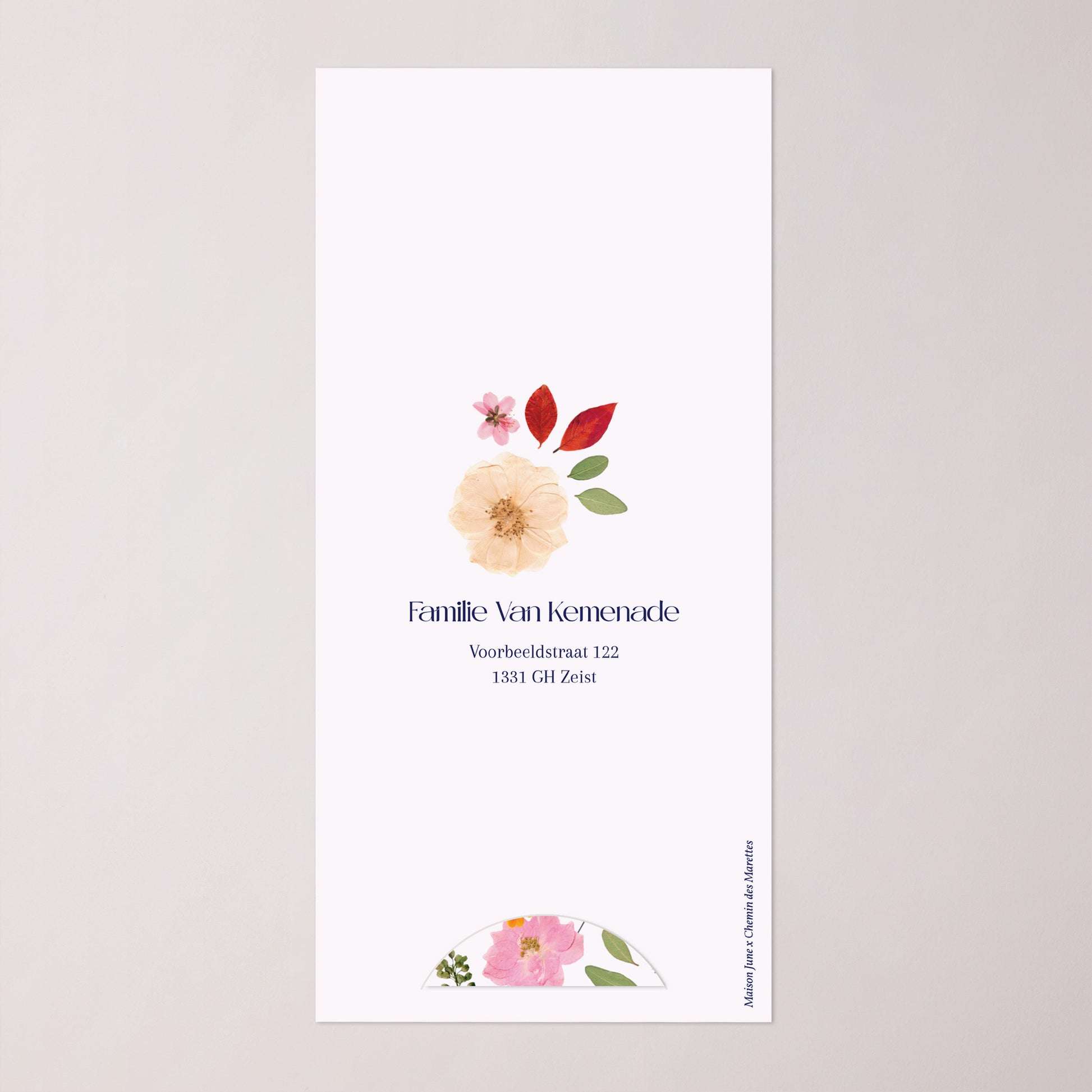 Geboortekaartjes Verpakking, 2 kaarten, round label Het Betoverde Herbarium foto N° 4