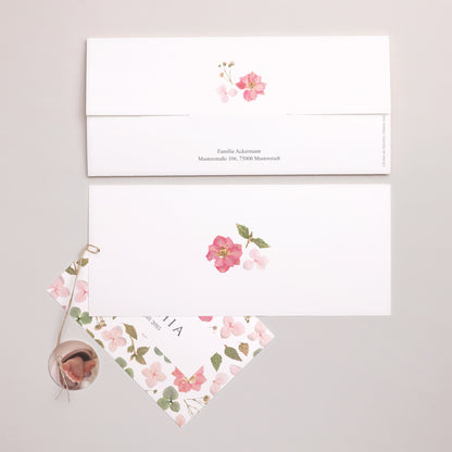 Geboortekaartjes Mapje 2 kaarten, label Lentegeheim foto N° 4