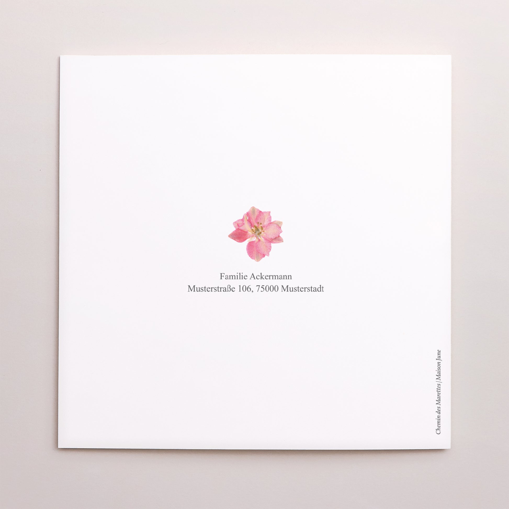 Geboorteaankondiging Dubbel vierkant Secret van de Lente foto N° 3