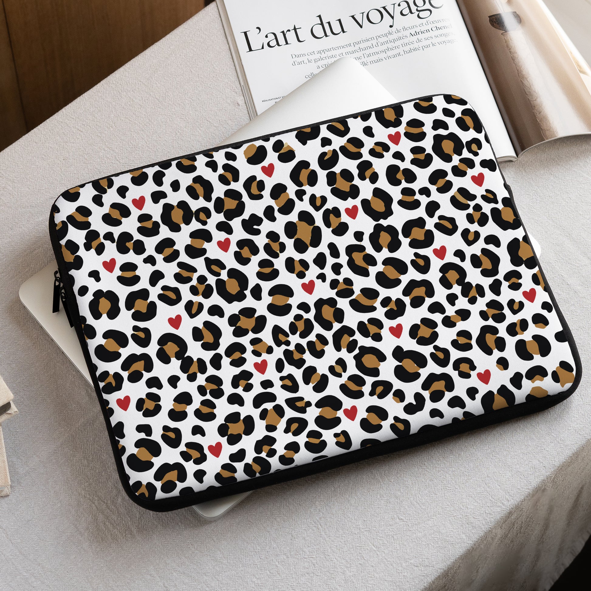 Laptophoes Objecten 15 inch Feline Romantiek foto N° 1