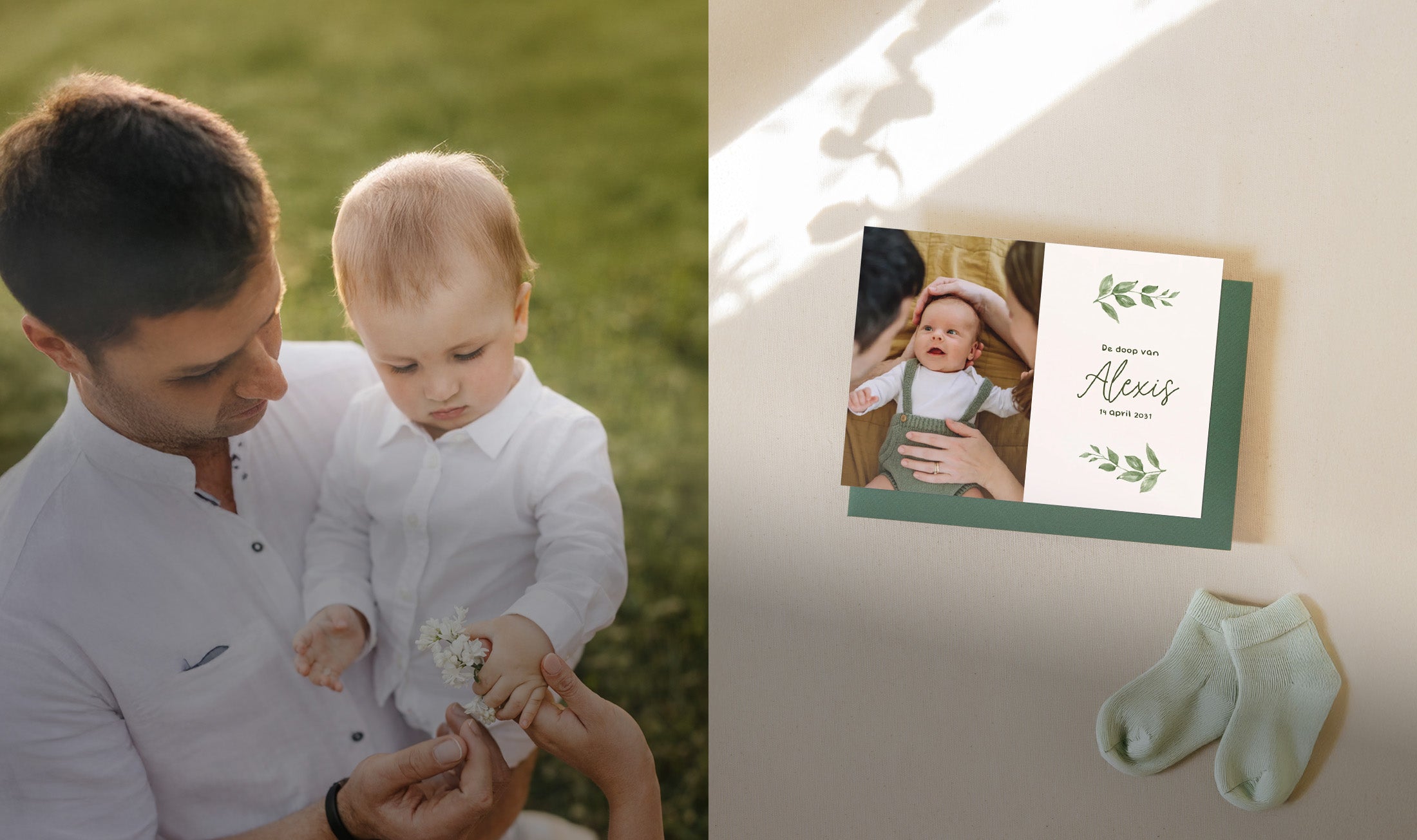 Een lieve doopaankondiging